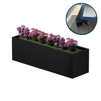 Stalen plantenbak gepoedercoat 200x60x60 cm | Premium