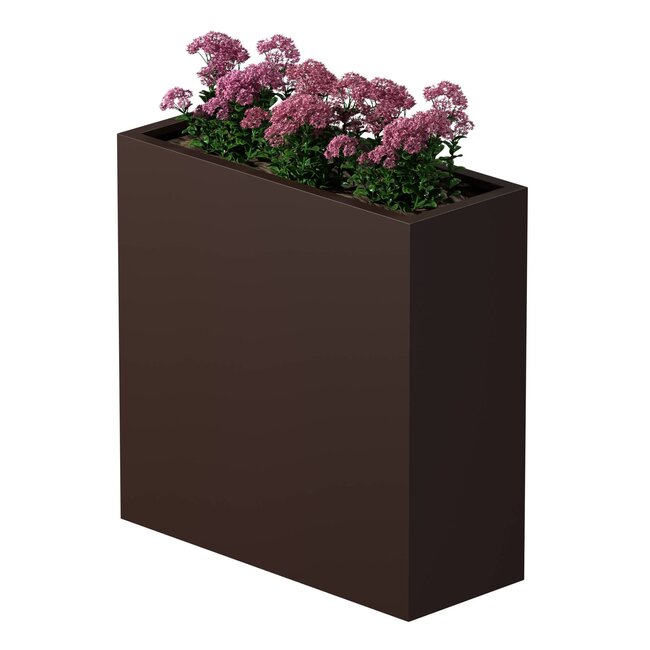 Stalen plantenbak gepoedercoat rechthoek 40x100x100 cm | Premium