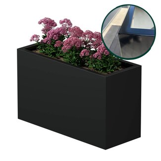 Stalen plantenbak gepoedercoat 40x100x60 cm | Premium