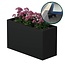 Stalen plantenbak gepoedercoat rechthoek 40x100x60 cm | Premium