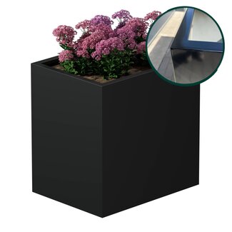Stalen plantenbak gepoedercoat 60x80x80 cm | Premium