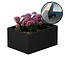Stalen plantenbak gepoedercoat rechthoek 60x80x40 cm | Premium