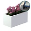 Stalen plantenbak gepoedercoat rechthoek 40x80x40 cm | Premium