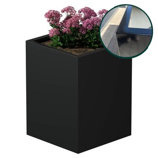 Stalen plantenbak gepoedercoat 60x60x80 cm | Premium