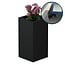 Stalen plantenbak gepoedercoat vierkant 40x40x80 cm | Premium