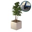 Stalen plantenbak gepoedercoat vierkant 120x120x120 cm | Premium