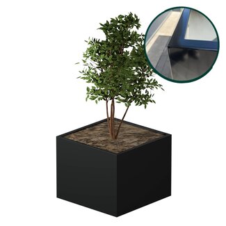 Stalen plantenbak gepoedercoat 100x100x100 cm | Premium