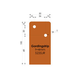 Gordingstrip | 100x50x4