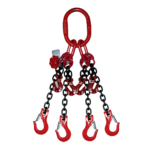 SafetyLoad SafetyLoad Ketting 4-sprong met klep- en inkorthaken, Ø 8 mm