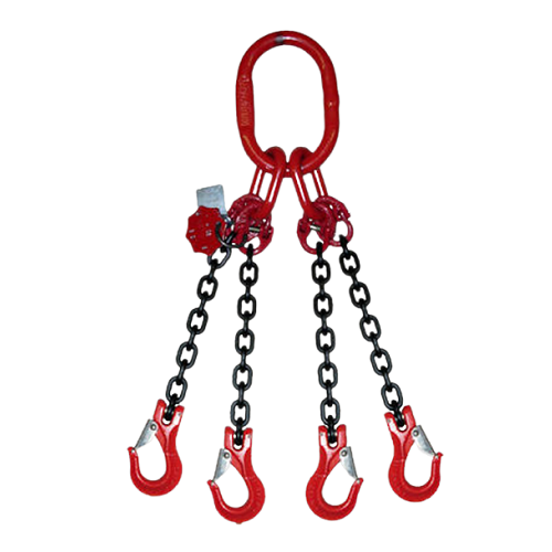 SafetyLoad Ketting 4-sprong met klephaken, Ø 10 mm SafetyLoad SafetyLoad Ketting 4-sprong met klephaken, Ø 10 mm