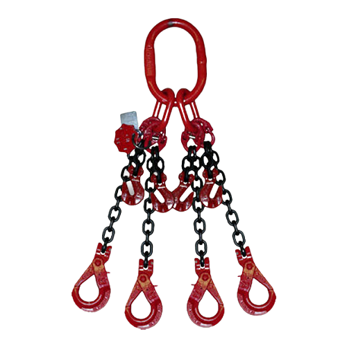 SafetyLoad Ketting 4-sprong met veiligheids- en inkorthaken, Ø 10 mm SafetyLoad SafetyLoad Ketting 4-sprong met veiligheids- en inkorthaken, Ø 10 mm