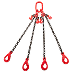 SafetyLoad Ketting 4-sprong met veiligheids- en inkorthaken, Ø 13 mm SafetyLoad SafetyLoad Ketting 4-sprong met veiligheids- en inkorthaken, Ø 13 mm