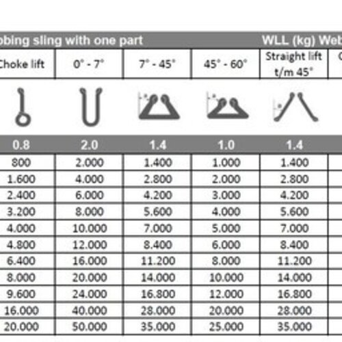 SafetyLoad Eindloze hijsband, 2 ton - 2 meter (UITVERKOOP IVM OPDRUK)