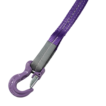 Hijsband met haak paars - 1,5 meter - 30 mm - 1 ton