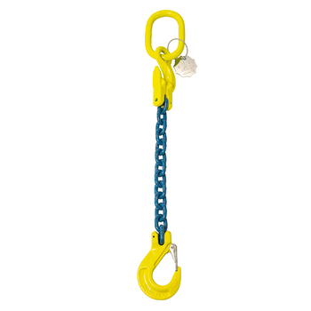 Ketting voorloper met klep- en inkorthaak grade 100  - Ø 8 mm - 0,5 meter Ketting voorloper met klep- en inkorthaak grade 100  - Ø 8 mm - 0,5 meter