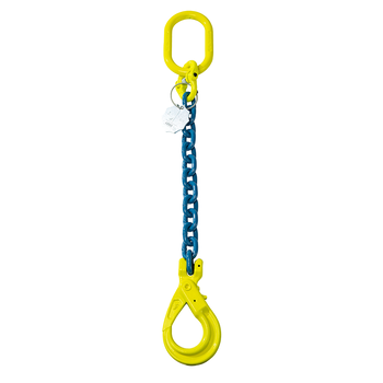 Ketting voorloper met veiligheidshaak grade 100 - Ø 10 mm - 2,5 meter