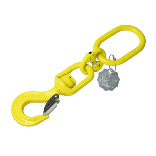 VDH Ketting voorloper met wartel klephaak grade 100 - Ø 8 mm - 0,34 meter VDH VDH Ketting voorloper met wartel klephaak grade 100 - Ø 8 mm - 0,34 meter