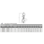 VDH Wartel veiligheidshaak gelagerd - Grade 80 - 8 ton - lengte 16 mm VDH VDH Wartel veiligheidshaak gelagerd - Grade 80 - 8 ton - lengte 16 mm