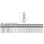 VDH VDH Wartel veiligheidshaak gelagerd - Grade 100 - 1,4 ton - lengte 6 mm