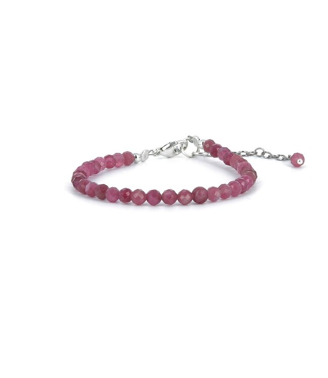 Luma Creation Bracelet tourmaline rose facetté