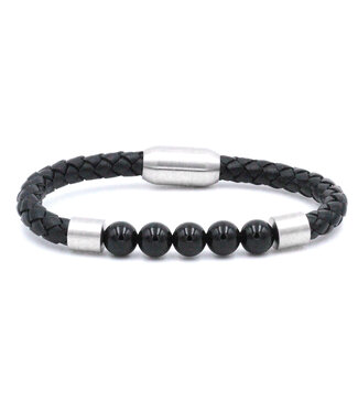 Luma Creation Bracelet cuir Onyx