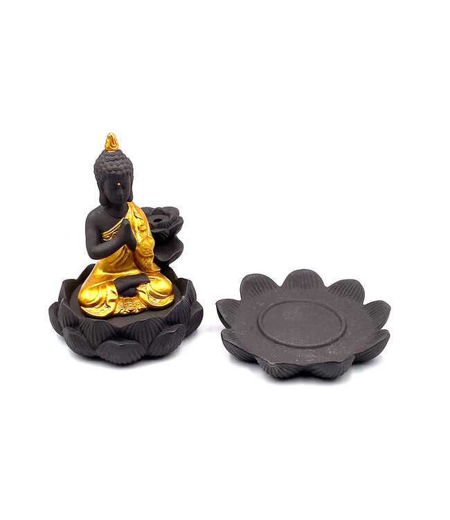 Luma Creation Fontaine d'encens Bouddha Doré