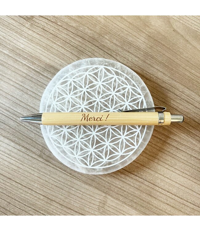 Luma Creation Stylo bille en bois de bambou gravé