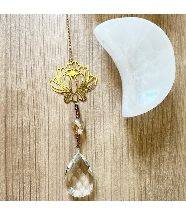 Luma Creation Goutte de cristal avec chaîne