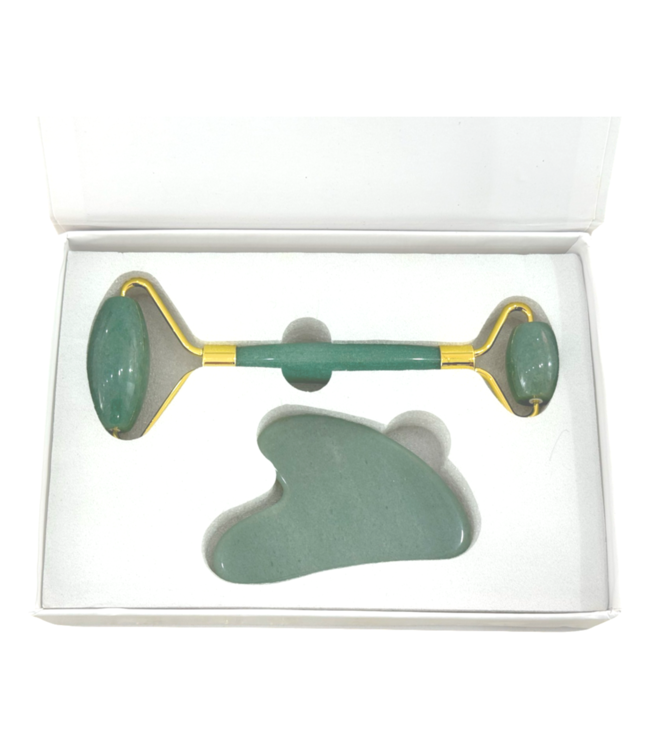 Luma Creation Coffret Rouleau de massage & Gua Sha