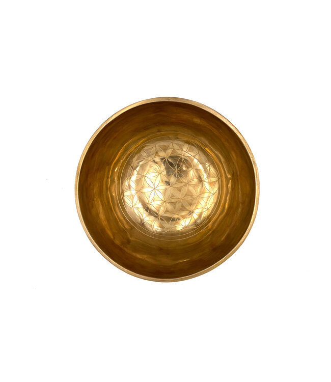 Luma Creation Bol chantant gravé fleur de vie