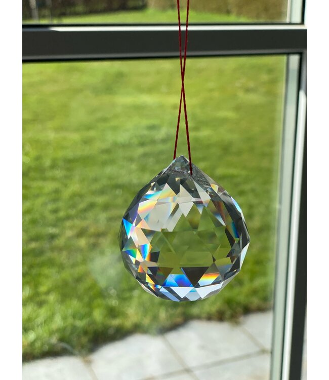 Luma Creation Boule de cristal à facettes feng shui