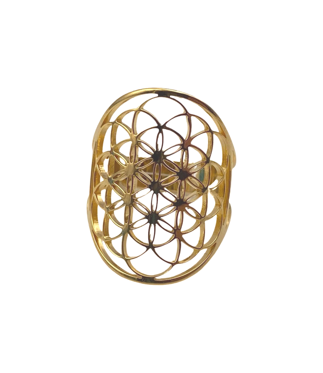 Luma Creation Bague fleur de vie - graine de vie