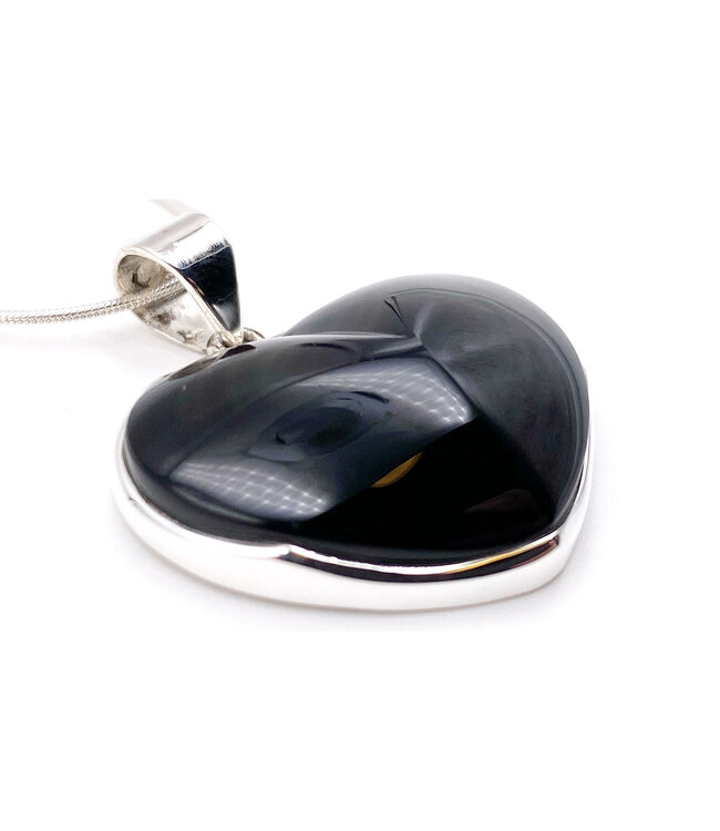 Luma Creation Pendentif oeil celeste coeur cerclé Ag925