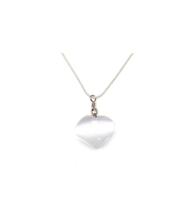 Luma Creation Pendentif coeur sélénite