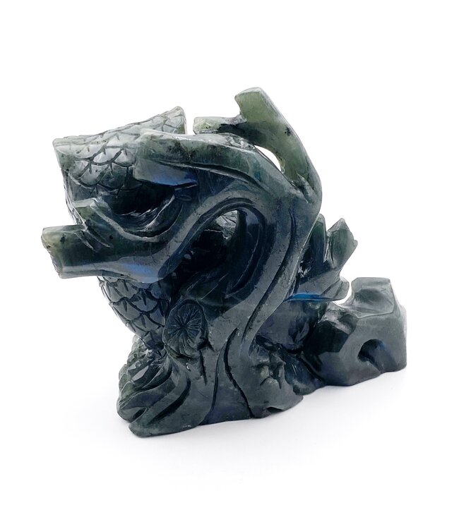 Luma Creation Grand hibou labradorite