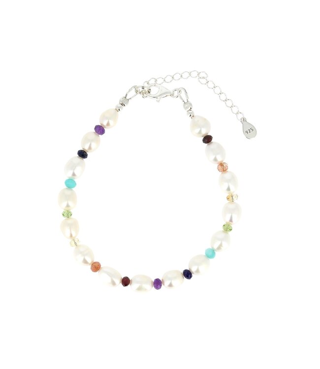 Luma Creation Bracelet 7 chakras Perles naturelles