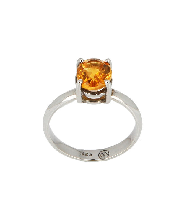 Luma Creation Bague Citrine taillée griffe