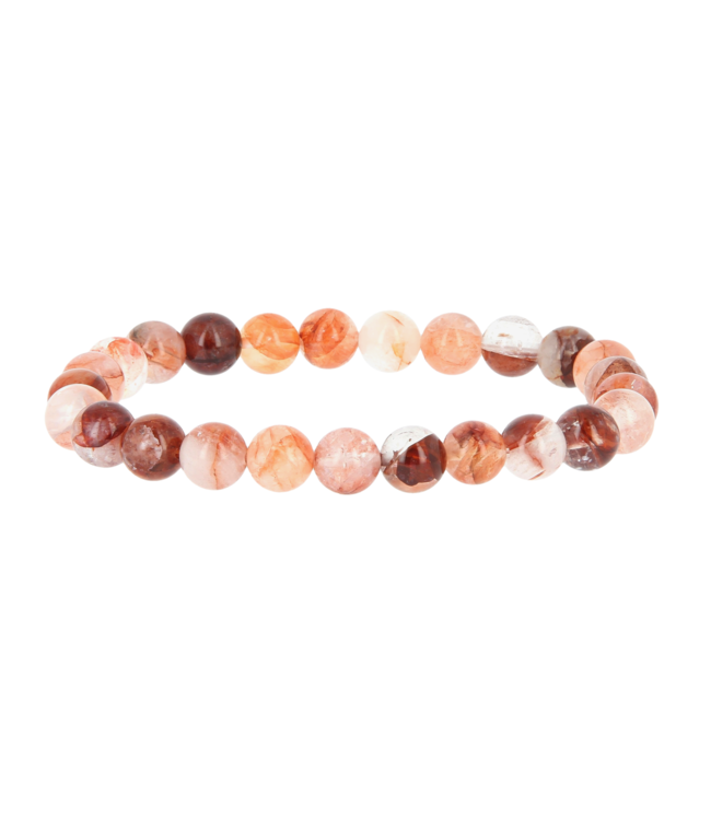 Luma Creation Bracelet quartz hematoïde rouge