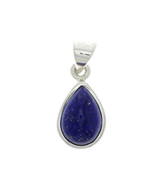 Luma Creation Pendentif lapis lazuli goutte cerclé Ag925