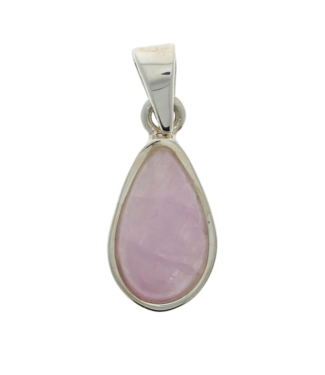 Luma Creation Pendentif kunzite goutte cerclé Ag925