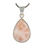 Luma Creation Pendentif pink larimar goutte cerclé Ag925