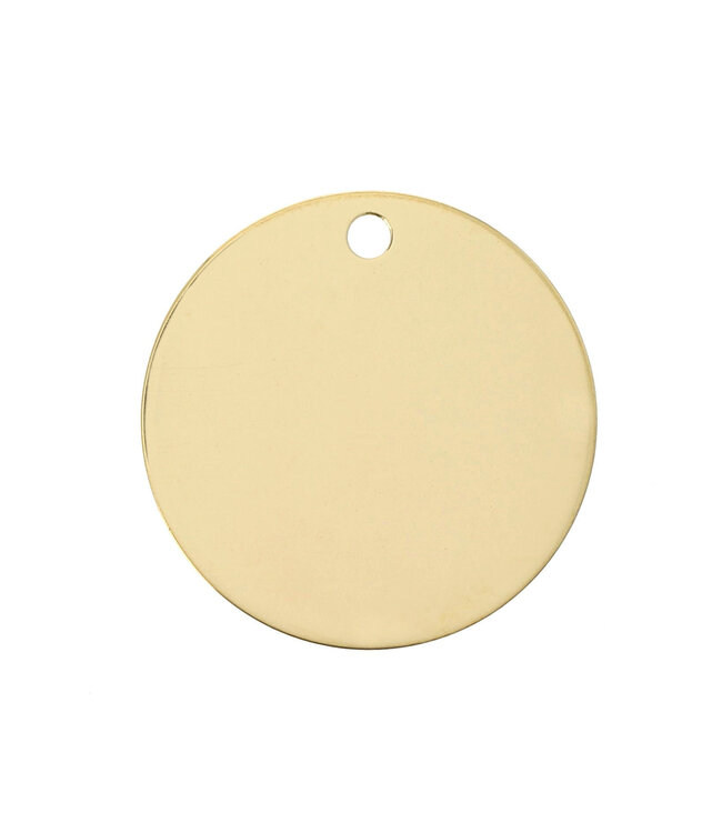 Luma Creation Médaille Argent plaqué or à graver