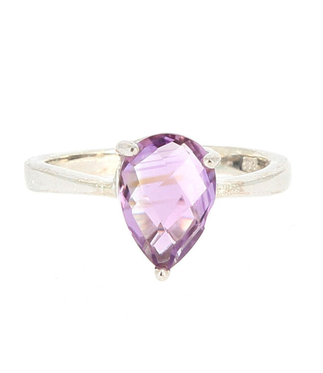 Luma Creation Bague améthyste taillée griffe