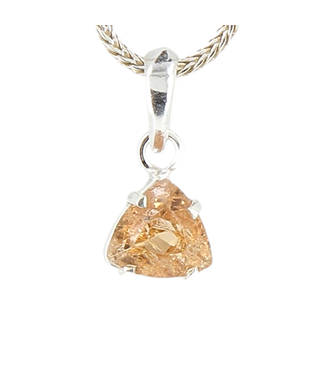 Luma Creation Pendentif topaze impériale goutte taillée griffe Ag925