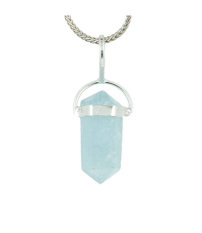 Luma Creation Pendentif aigue-marine brute polie