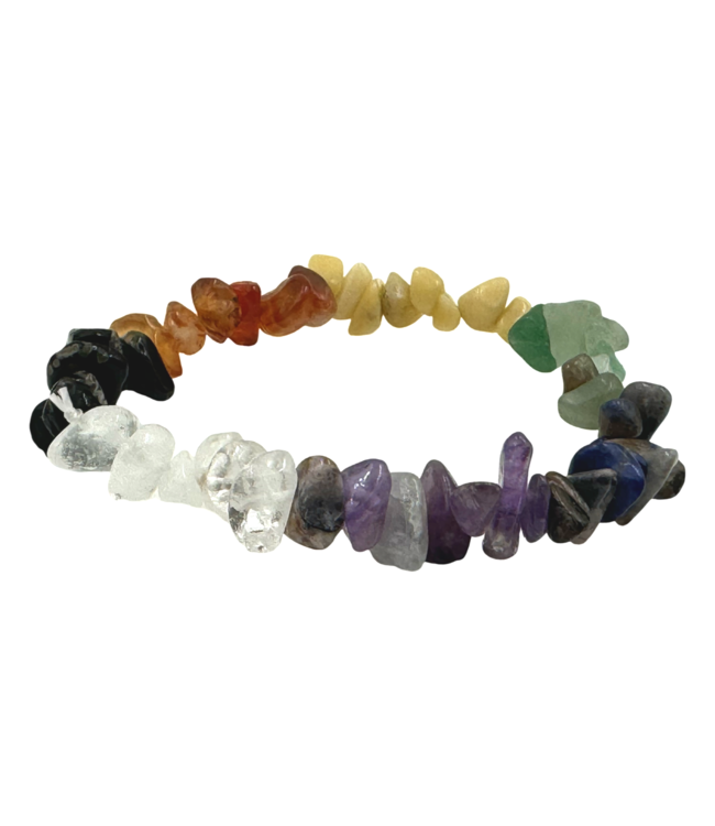 Luma Creation Bracelet chips - barroque 7 chakras