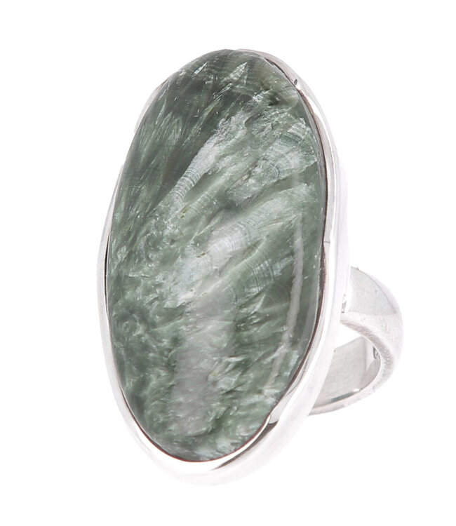 Luma Creation Bague séraphinite ovale Ag925