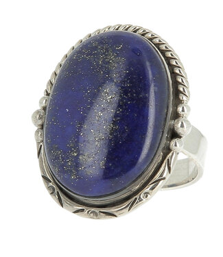 Luma Creation Bague lapis lazuli indy soleil ovale