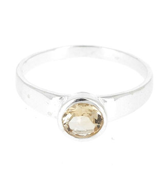 Luma Creation Bague citrine ronde