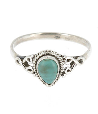 Luma Creation Bague turquoise indy goutte inv